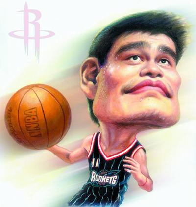 姚明经典漫画形象