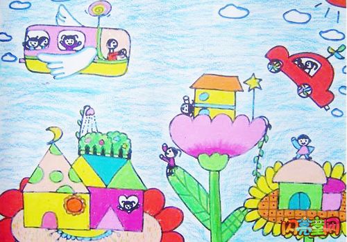 未来的交通工具儿童画画