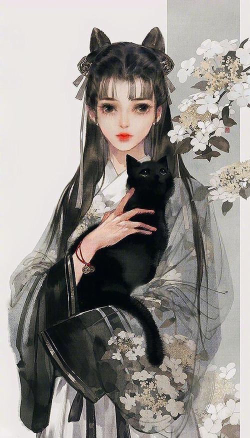 古风唯美二次元动漫女头,很美的画风