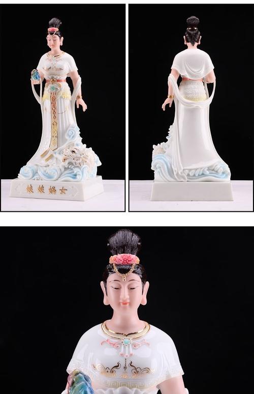女娲娘娘补天创世女神汉白玉神像优惠推荐
