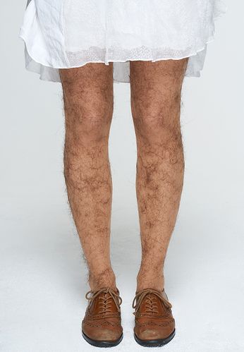 女孩穿多毛连裤袜在各种场合体验男性目光(组图)