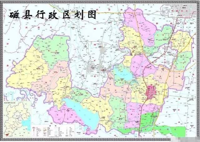 2010年磁县行政区划图