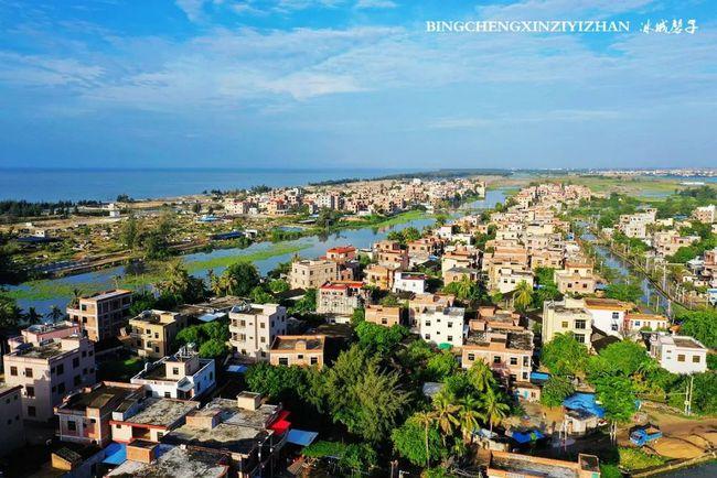 航拍海南乐东九所:美丽的旅居康养家园