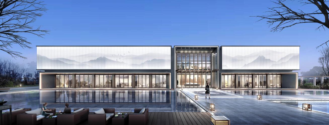 精装售楼中心,软装部品专属定制,以艺术化现代化的空间品味,为业主