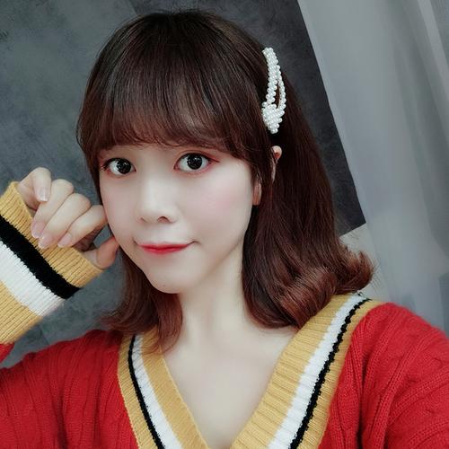 [迷人饰品商城] 夹大人发夹刘海夹一字边夹子发卡 bb 网红同款珍珠