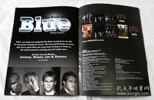 blue - the best of blue tour 2005 巡演场刊 蓝色组合