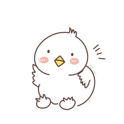 超级萌的小鸡简笔画,太可爱了!