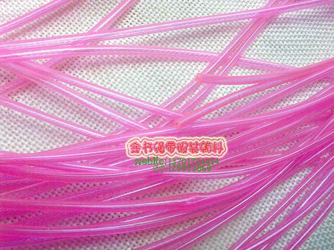 热卖3mm10色塑料空心绳幼儿园材料pvc线绳编织空心软管编篓塑料管5米