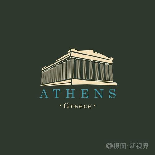 希腊地标雅典帕台农神庙横幅