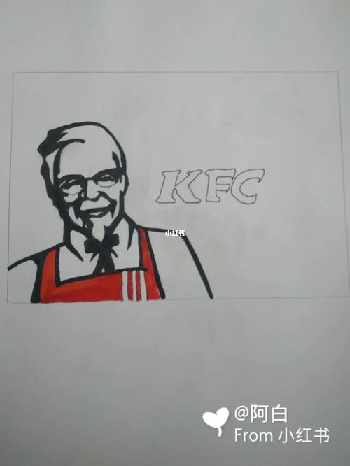 kfc老爷爷_手绘_肯德基怎么样_文化_绘画