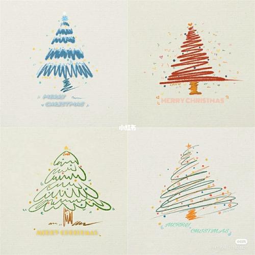 临摹圣诞树(原创不是本人)_圣诞树_彩铅_唇膏笔_鳄鱼