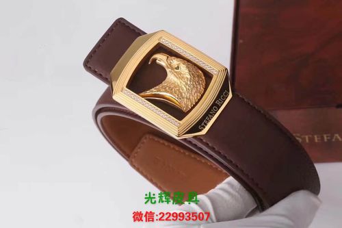 史蒂芬stefanoricci 精钢鹰头2018最新款镶钻五金腰带
