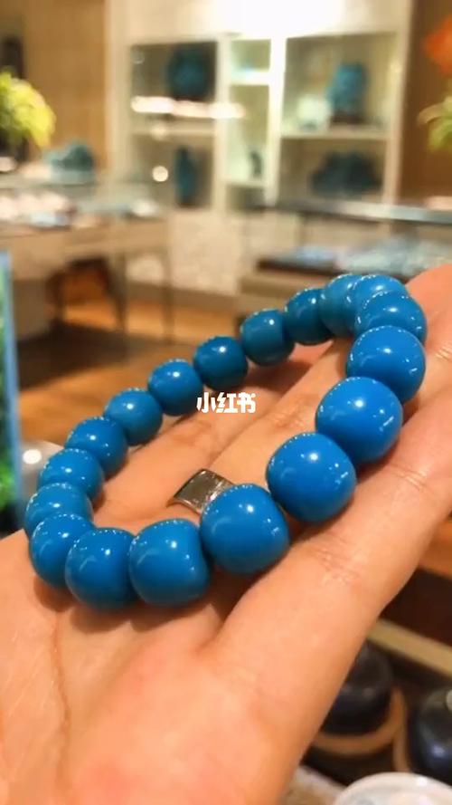 高瓷蓝绿松石手串_手串_绿松石_松石_武当国际绿松石珠宝城(人民北路