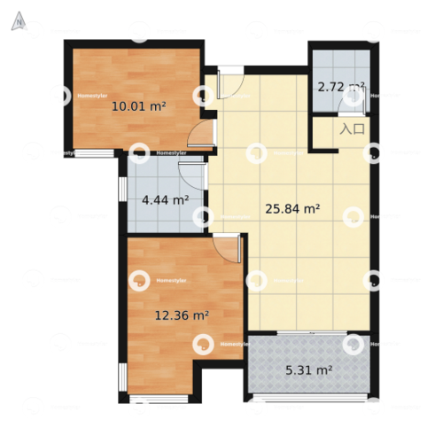 广厦天都城紫韵公寓户型图