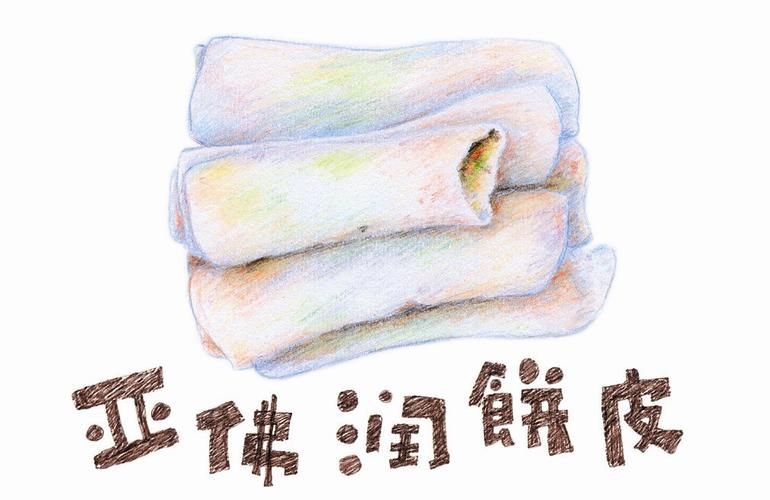 彩铅版的泉州小吃