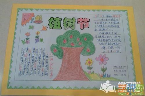 漂亮的植树节手抄报-爱绿护绿