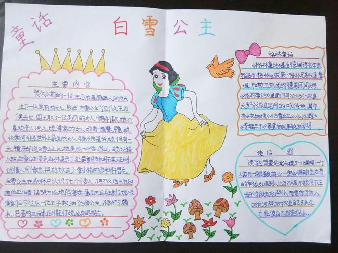 四二班小朋友的童话故事手抄报