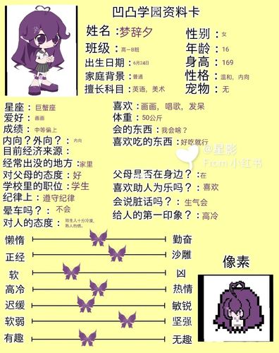 凹凸学园资料小卡片