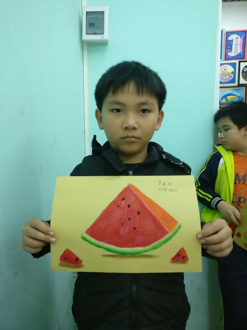 (重彩油画棒-水果篇-西瓜)第七课 1.26 京华教育城