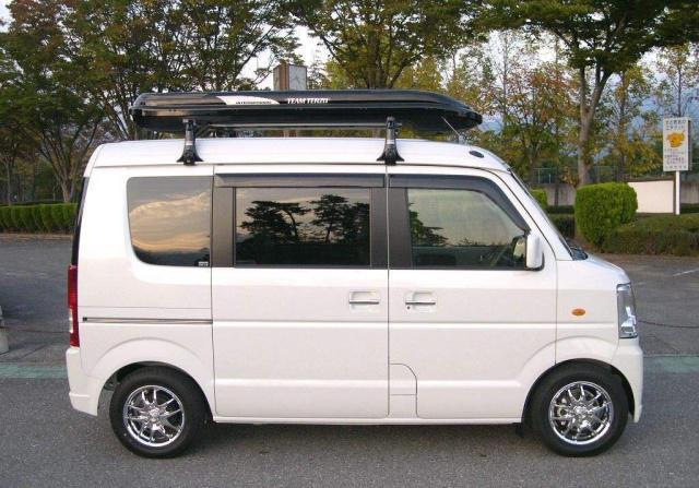 日本车友改装铃木老款浪迪面包车,车长3.5m,自制房车尺寸刚好!