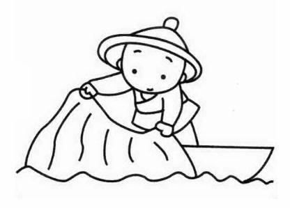 《儿童画渔夫的绘画教程》正文     渔夫泛指捕鱼的人包括渔民属第