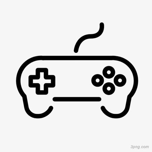 游戏手柄简笔画png素材透明免抠图片卡通手绘