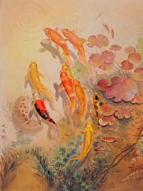 青年实力派锦鲤油画艺术家——吴文健