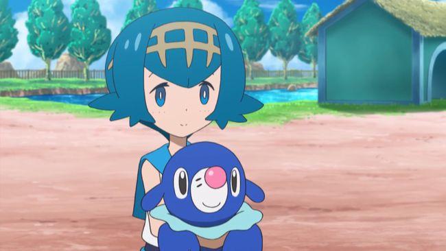 所拥有的宝可梦是甜竹竹, 之后进化成了最终形态:甜冷美后.