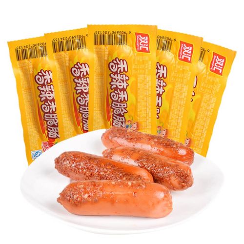 双汇台式烤香肠热狗肠32g*30支香辣香脆玉米肠火腿肠休闲零食小吃