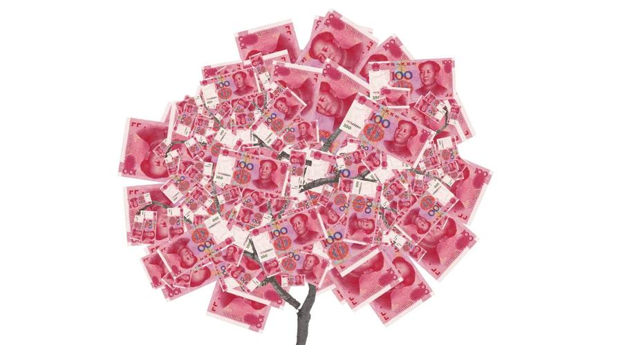 摇钱树(带通道)人民币_1980x1080_高清视频素材下载