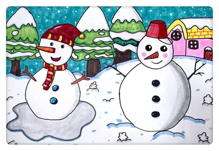 一幅幅优秀的作品把冬天美丽的景色描绘的惟妙惟肖,展现了冬的情趣,冬