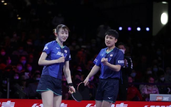 国乒首冠王楚钦孙颖莎火力全开张本智和早田希娜被轰112
