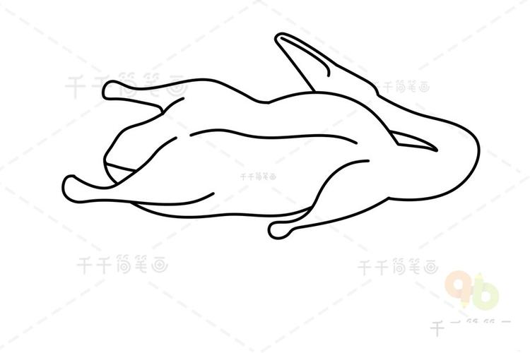 云南小吃 宣良烤鸭简笔画