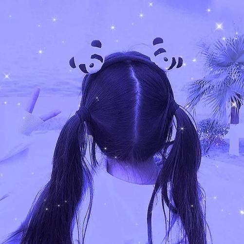 高清可爱真人星空滤镜的女生头像图片