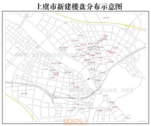 上虞市新建楼盘分布图(大图)