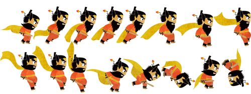 手游作品 钟馗来了 动画运动规律