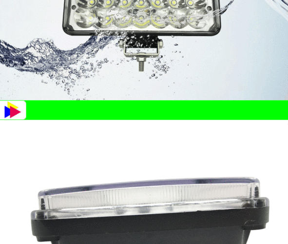 收割机大型拖拉机货车led大灯超亮汽车射灯防雾灯改装