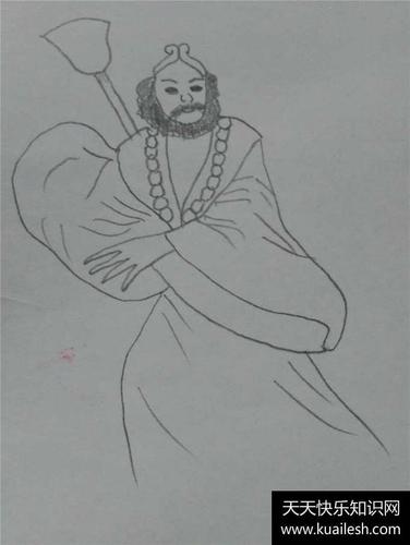 怎样简笔画沙和尚