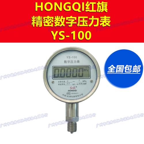 红旗ys-100高精度压力仪器数显压力表精密气压表不锈钢数字压力表