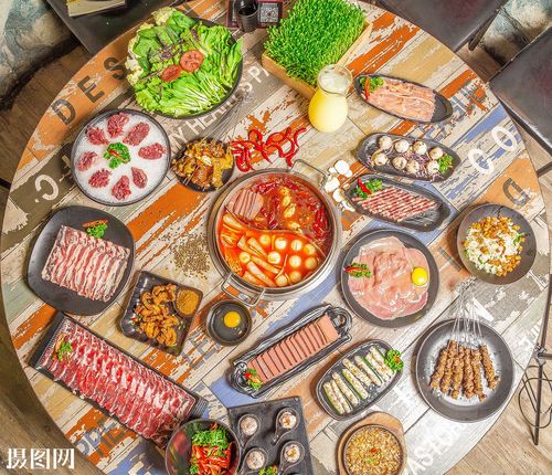 食物味道麻辣火辣,夏季聚餐聚会约饭,大餐美食大餐麻辣火锅
