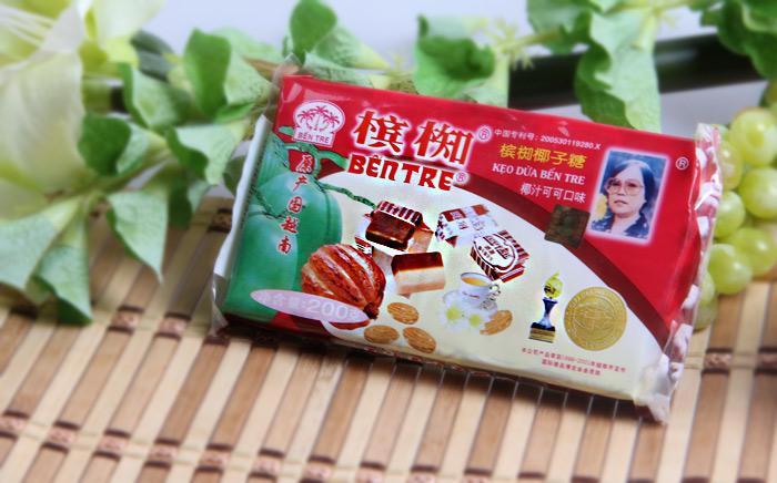 槟椥可可椰子糖200g×90包