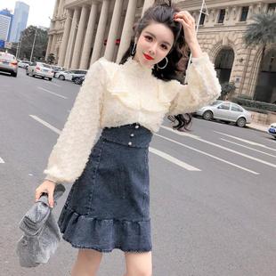 蘑菇街女装2019春季上新春装新款连衣裙时尚气质淑女百搭裙子女春