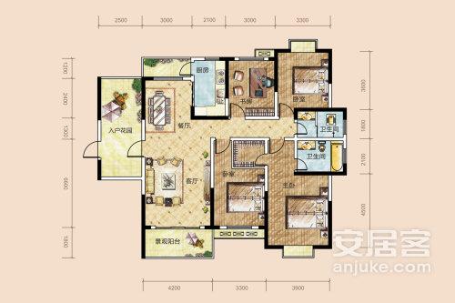 长沙楼盘 雨花楼盘 武广新城楼盘 半山壹号  南 户型图(1/1) 视频加载