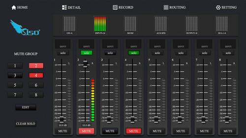 dw100-软件调音台ipad平板电脑ui界面设计