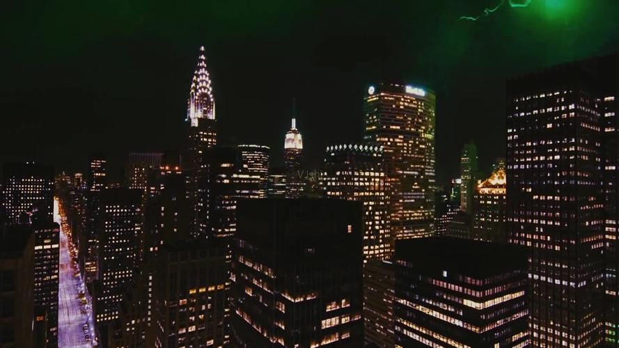 城市 高楼 大厦 夜晚 灯光 白天