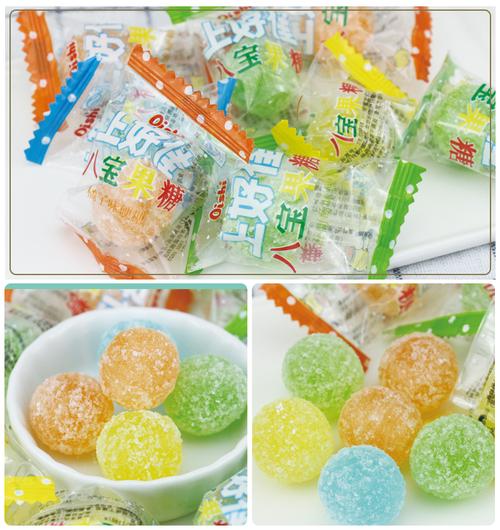 上好佳糖果八宝果糖话梅糖袋装500g 水果糖硬糖糖果庆