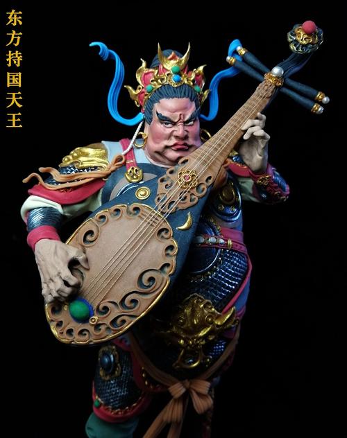 塑新斋潘纪坤彩塑四大天王东方持国天王|手工艺|手办/模玩|潘小驽