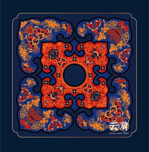 云肩纹样图案中国服饰的经典