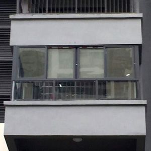 广州 广铝推拉窗阳台 铝合金门窗推拉窗 钢化玻璃彩铝隔音封阳台