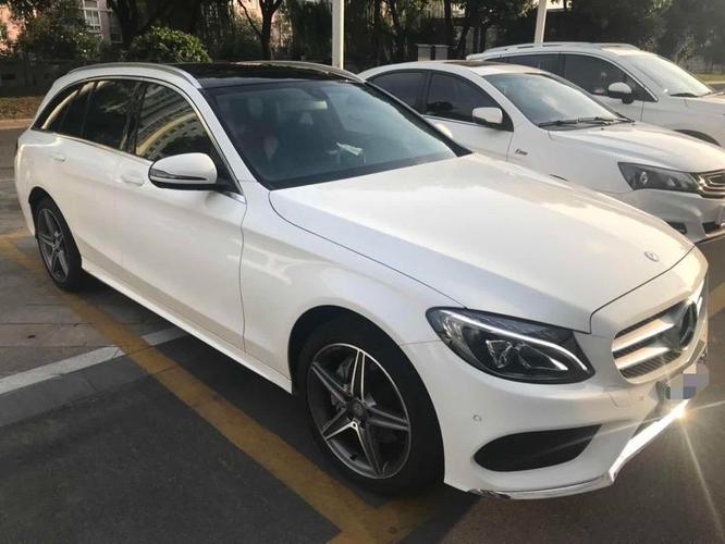 苏州2017年1月奔驰c级进口2017款c200旅行轿车白色手自一体